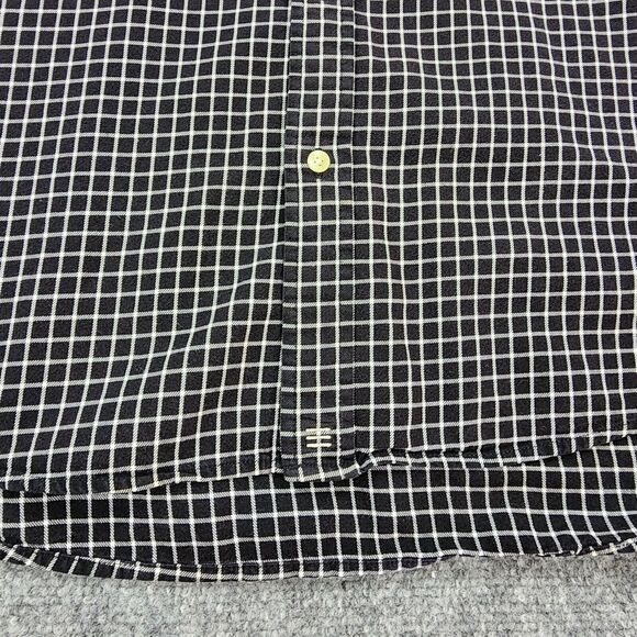 J Crew Shirt Mens Large Black White Check Long Sleeve Casual Button Down Preppy - Picture 14 of 15